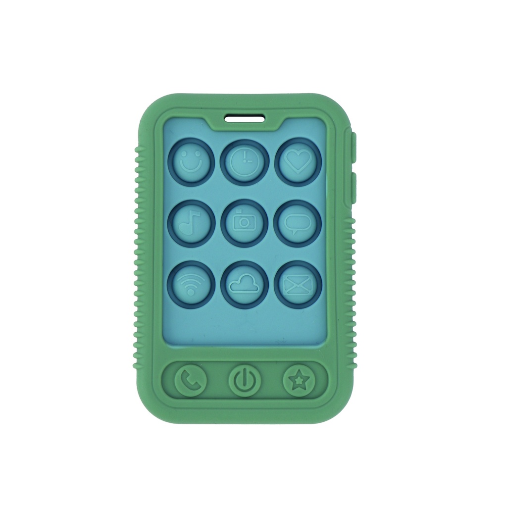 Nûby Bijtspeeltje Telefoon Fidget Popper blauw