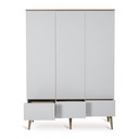 Quax Armoire 3 portes Flow White