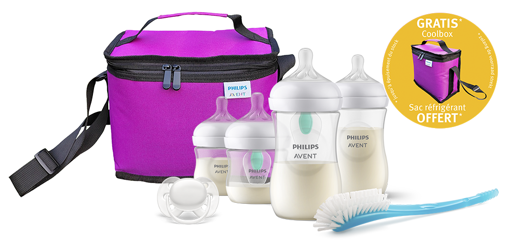 Philips AVENT Set de démarrage Natural Response Airfree + sac isotherme - 7 pièces