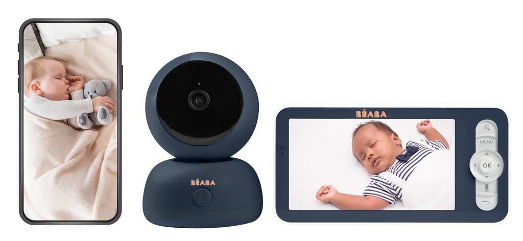 Béaba Babyphone avec caméra Zen Premium Night Light Blue
