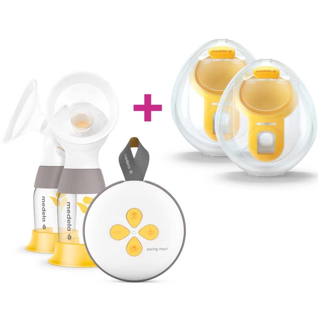 Medela Dubbele elektrische borstkolf Swing Maxi + Handsfree Collection Cups