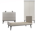 Quax 3-delige babykamer (meegroeibed L 140 x B 70 cm + commode + kast met 2 deuren) Flow Stone