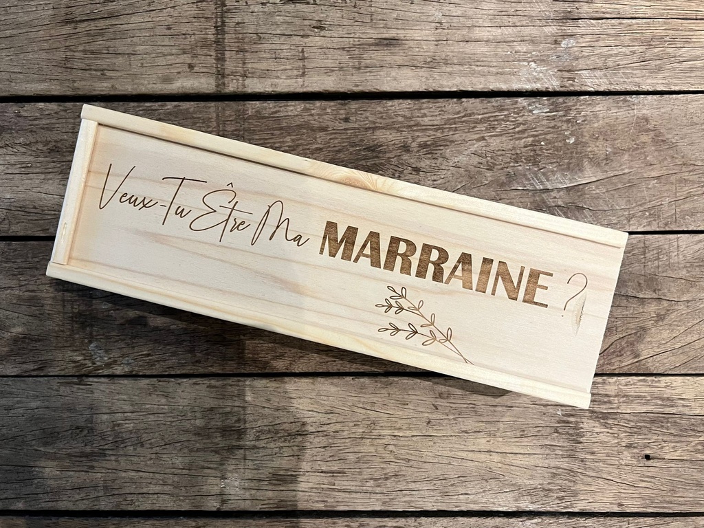 Dotti Coffret vin "Veux-tu être ma marraine ?" FR