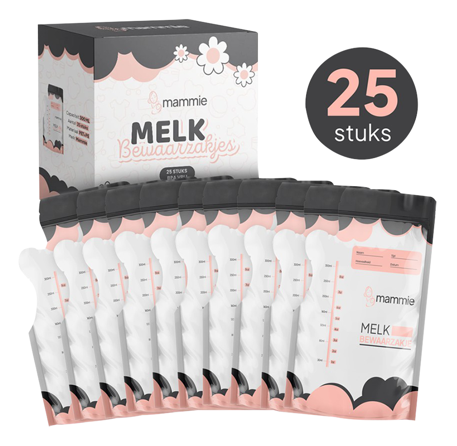 Mammie Bewaarzakjes voor moedermelk - 25 stuks