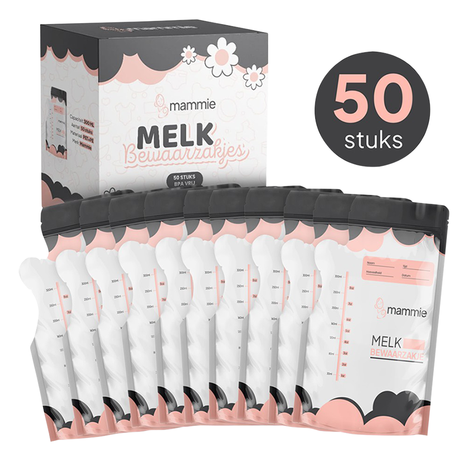 Mammie Bewaarzakjes voor moedermelk - 50 stuks