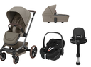 Maxi-Cosi 5-in-1 Kinderwagen Fame Twillic Truffle (inclusief draagbare autostoel Black + basis) 