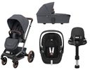 Maxi-Cosi 5-in-1 Kinderwagen Fame Twillic Graphite (inclusief draagbare autostoel en basis) 