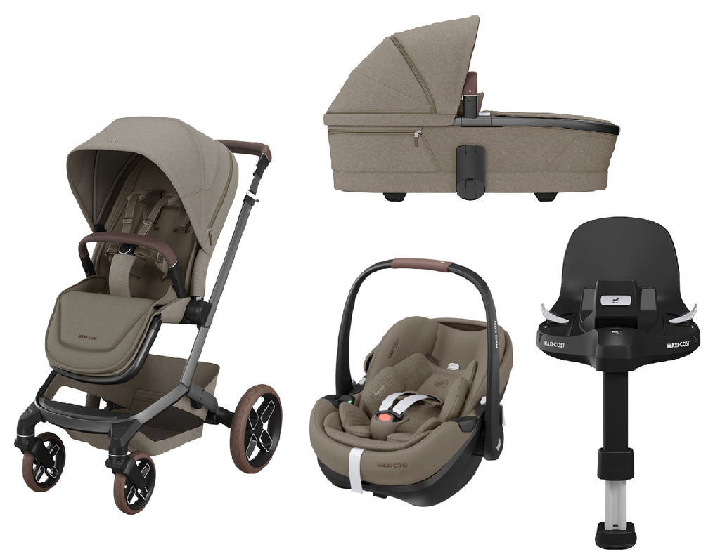 Maxi-Cosi Poussette 5 en 1 Fame Twillic Truffle (siège-auto Truffle + base inclus)