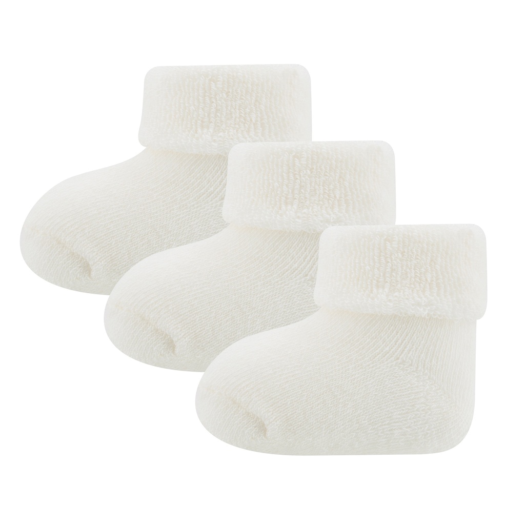 Ewers Sokken Newborn Terry ONESIZE Latte - 3 stuks