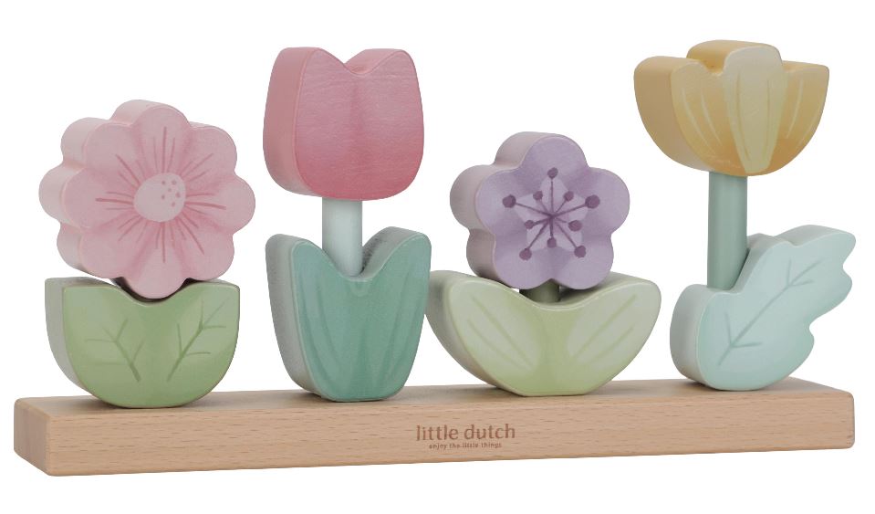 Little Dutch Houten stapelblokken Fairy Garden Bloemen