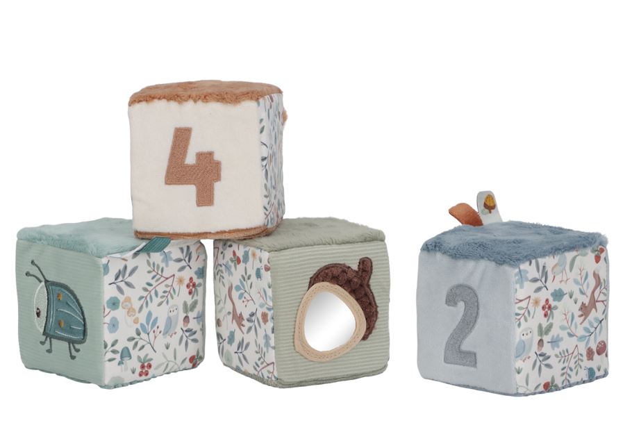 Little Dutch Zachte blokkenset Forest Friends - 4 stuks