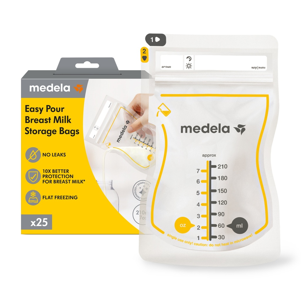 Medela Moedermelkbewaarzakjes met schenktuit 210 ml - 25 stuks