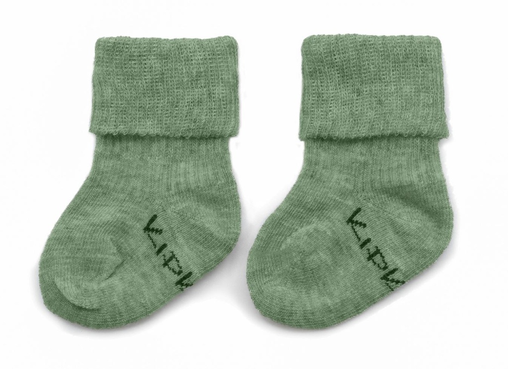 KipKep Paire de chaussettes Newborn Calming Green 0-3 mois