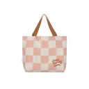 Lässig Shopper Beach Check Pattern Peach Sea salt