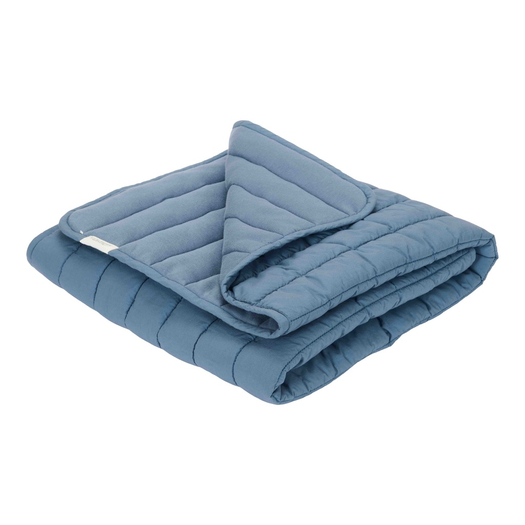 Little Dutch Couverture de lit Lg 110 x L 140 cm Dark Blue