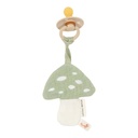 Little Dutch Chiffon pour sucette Champignon vert/beige