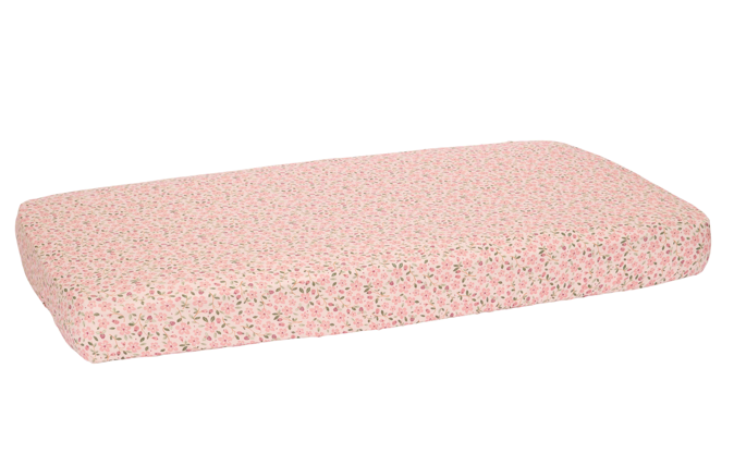 Little Dutch Hoeslaken Fairy Floral roze biokatoen B 60 x L 120 cm