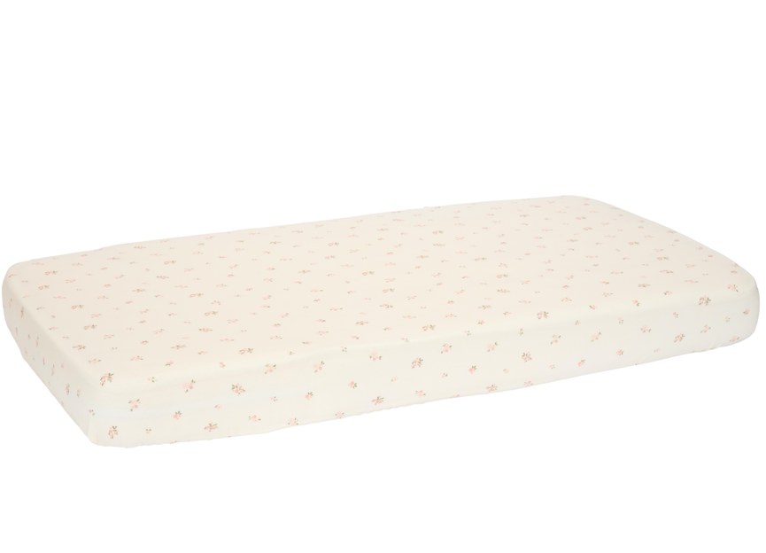 Little Dutch Drap-housse Fairy Blossom blanc coton bio Lg 60 x L 120 cm