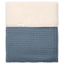 Koeka Couverture en polaire pour berceau ou parc Oslo Bluestone coton Lg 100 x L 75 cm