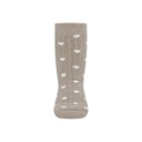 Ewers Paire de chaussettes antidérapantes Coeurs beige/brun