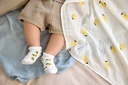 Lässig Paire de chaussettes Newborn Lemon bleu clair - 3 pièces