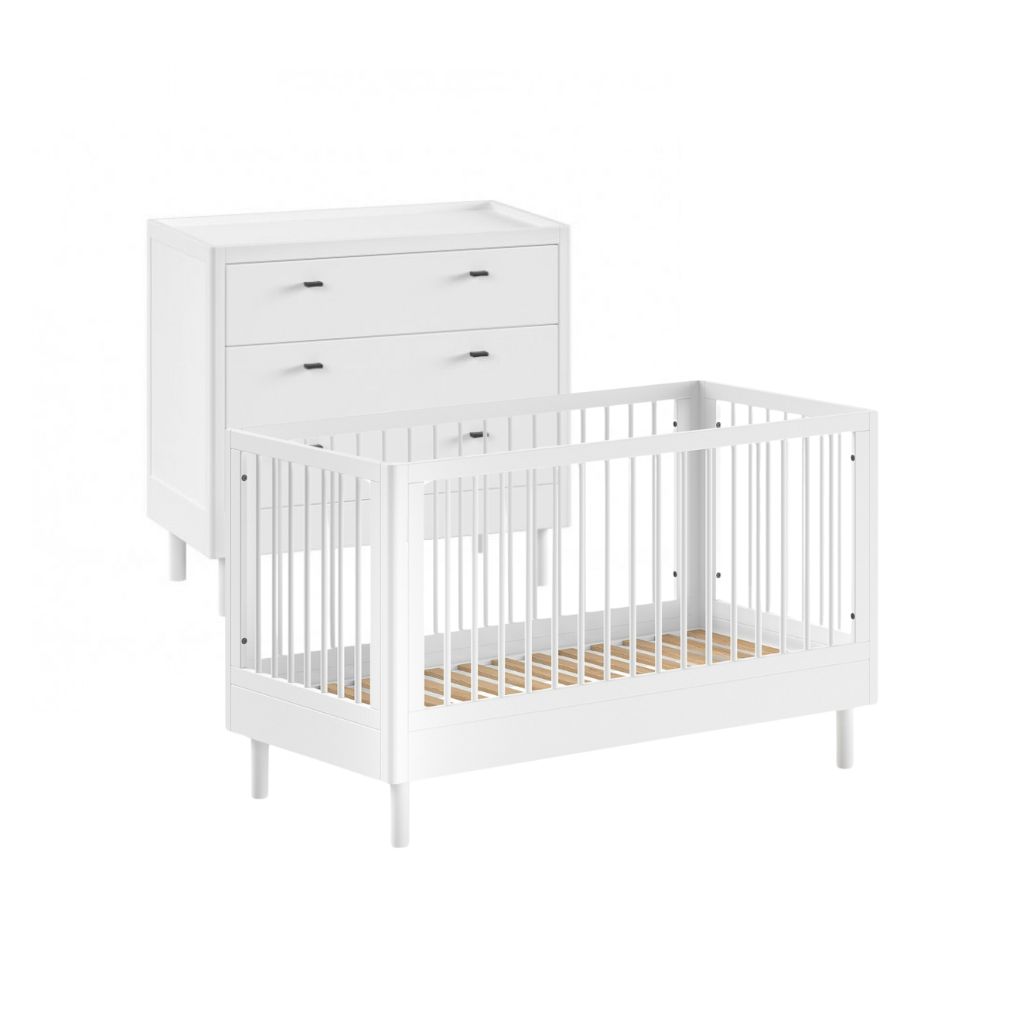 Jaxx 2-delige babykamer (Commode + peuterbed) Forrest Beech