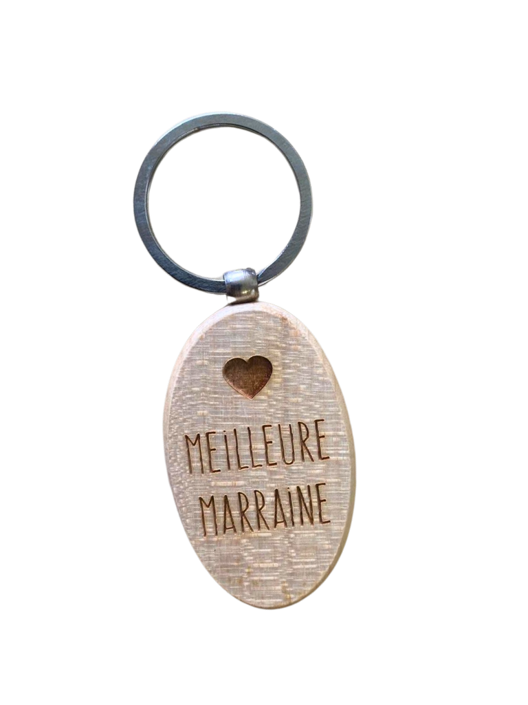 Dotti Sleutelhanger hout Meilleure Marraine