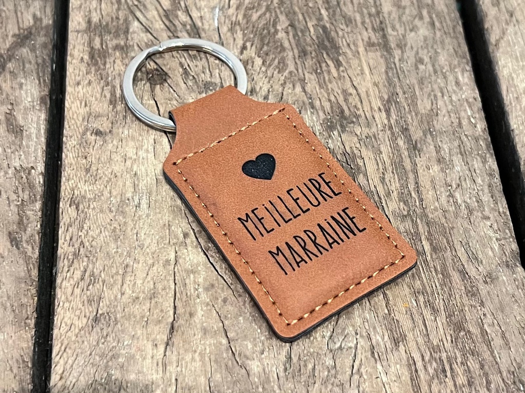 Dotti Sleutelhanger Leather Meilleure Marraine