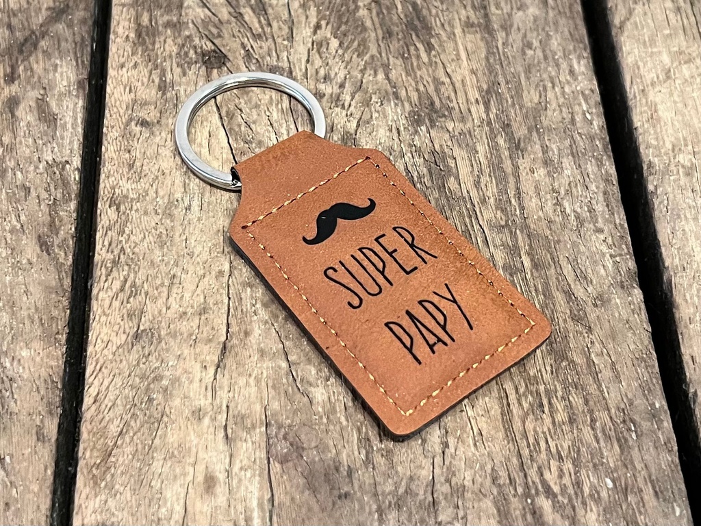 Dotti Sleutelhanger Leather Super Papy