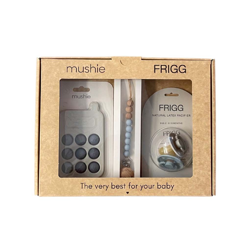 Mushie & Frigg Coffret-cadeau bleu