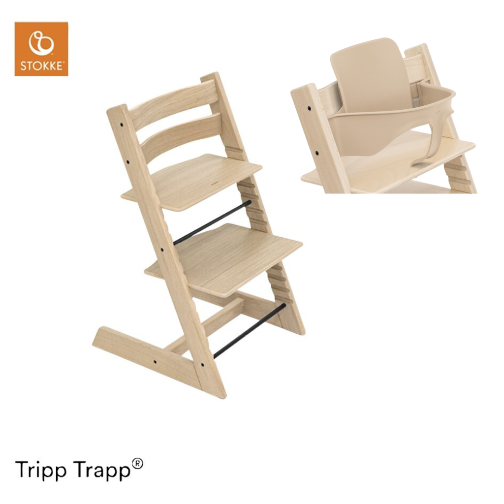 Stokke® Chaise haute Tripp Trapp® + arceau Baby Set² Tripp Trapp Chêne Naturel