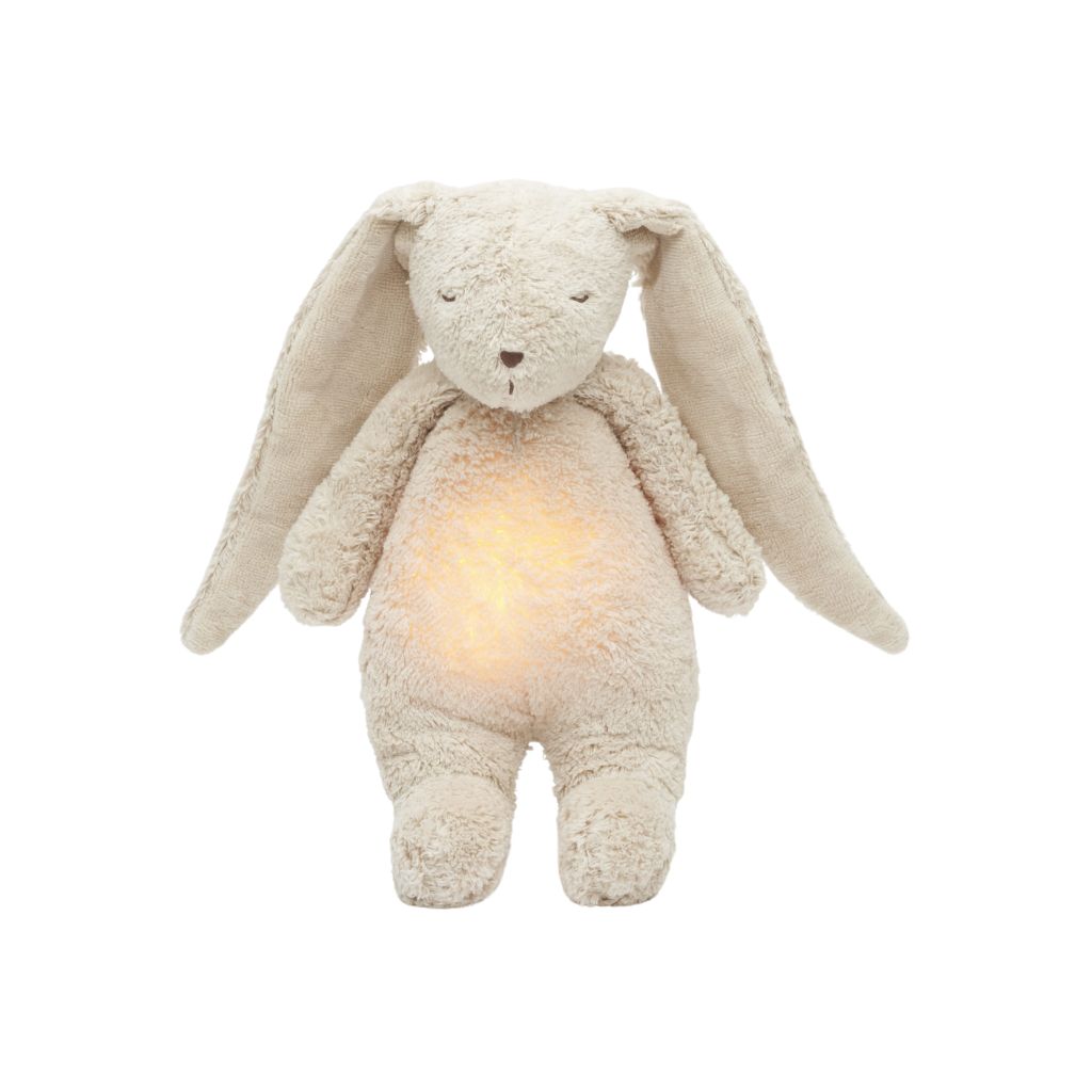 Moonie 2.0 Knuffel met licht en geluid The Humming Bunny Sand 28 cm