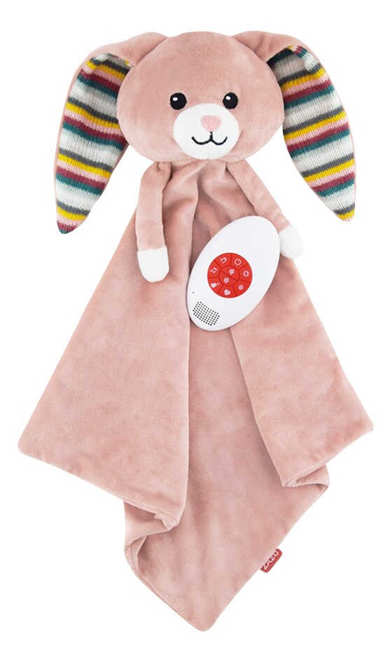 Zazu Peluche pour dormir Baby Comforter Rabbit Becky rose