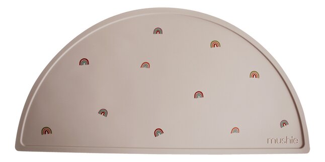 Mushie Set de table Rainbow beige