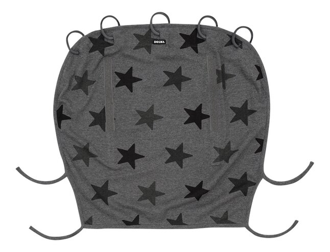 Dooky Beschermdoek Design grey stars