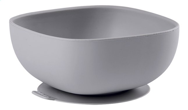 Béaba Assiette creuse avec ventouse gris