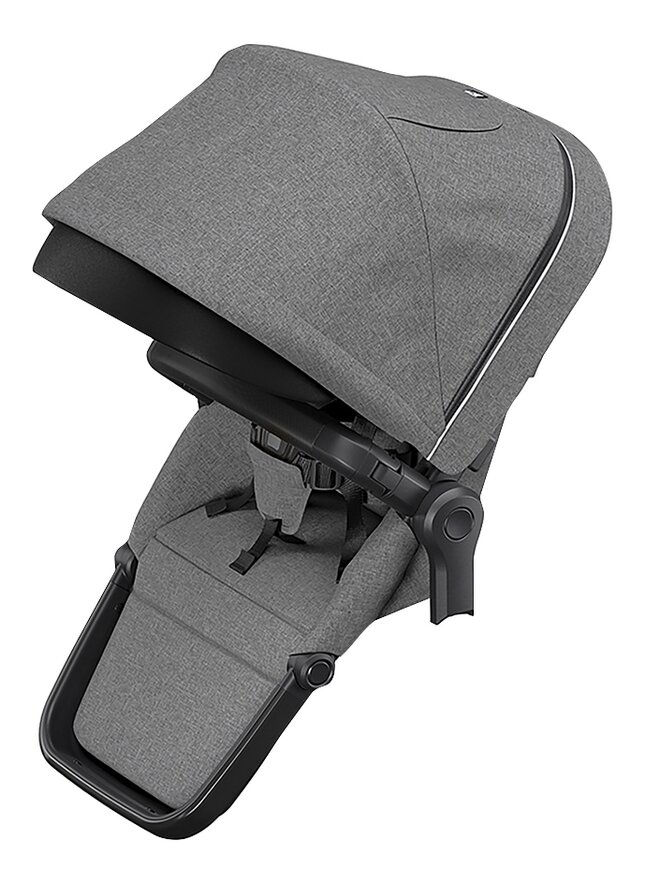 Thule Extra zitje voor duokinderwagen Sleek Grey Melange