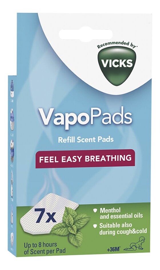 Vicks Geurtablet VapoPads Mentol - 7 stuks