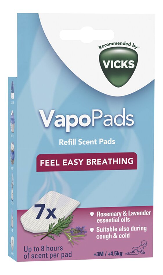 Vicks Geurtablet VapoPads Rozemarijn & Lavendel - 7 stuks