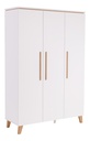 Transland Armoire 3 portes Steffi blanc