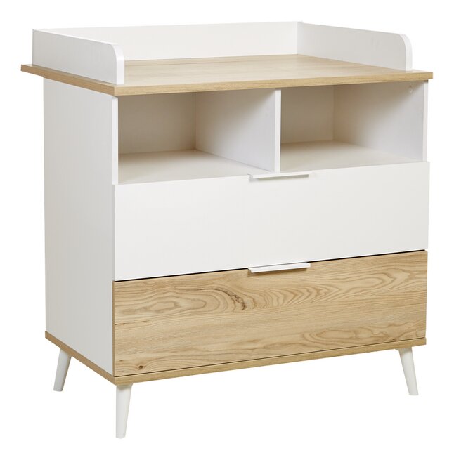 Transland Commode Maly wit/houtlook