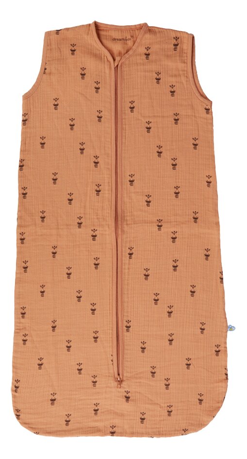 Dreambee Sac de couchage d'été Flo tetra 90 cm terracotta