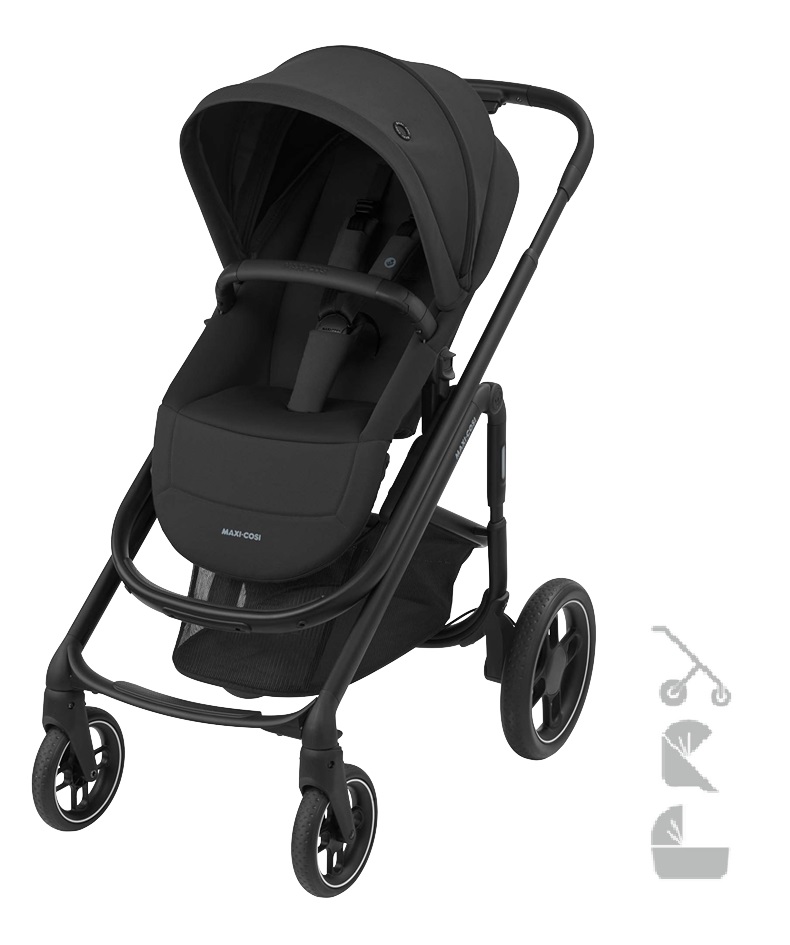 Maxi-Cosi 3-in-1 Kinderwagen Plaza+ Essential Black