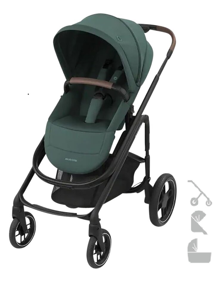 Maxi-Cosi 3-in-1 Kinderwagen Plaza+ Essential Green