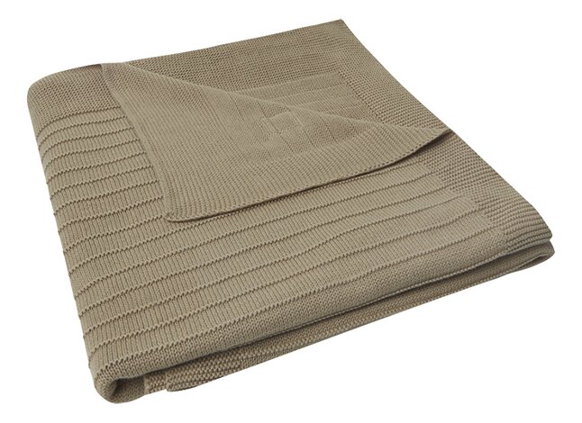 Jollein Couverture pour lit Pure Knit Biscuit