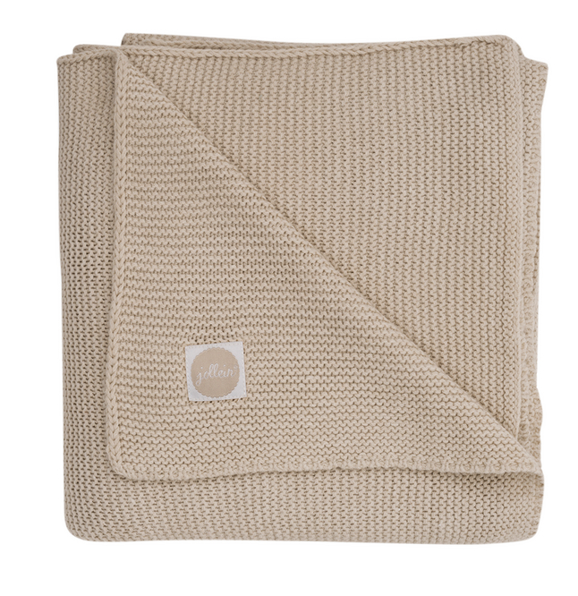 Jollein Couverture pour berceau ou parc Basic Knit Nougat