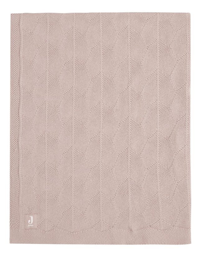 Jollein Couverture pour berceau ou parc Shell Knit Wild Rose