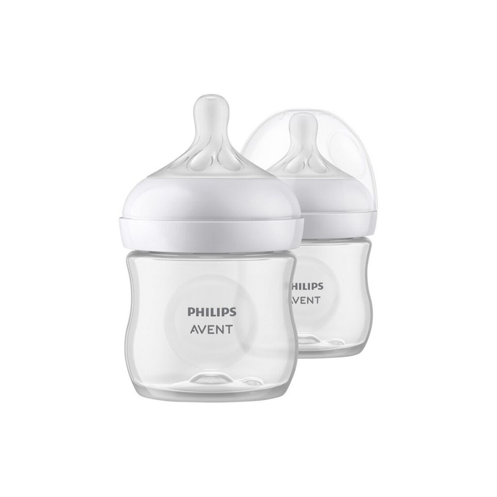 Philips AVENT Zuigfles Natural Response transparant 125 ml - 2 stuks