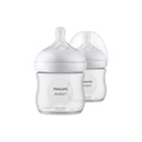 Philips AVENT Zuigfles Natural Response transparant 125 ml - 2 stuks
