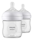 Philips AVENT Zuigfles Natural Response transparant 125 ml - 2 stuks